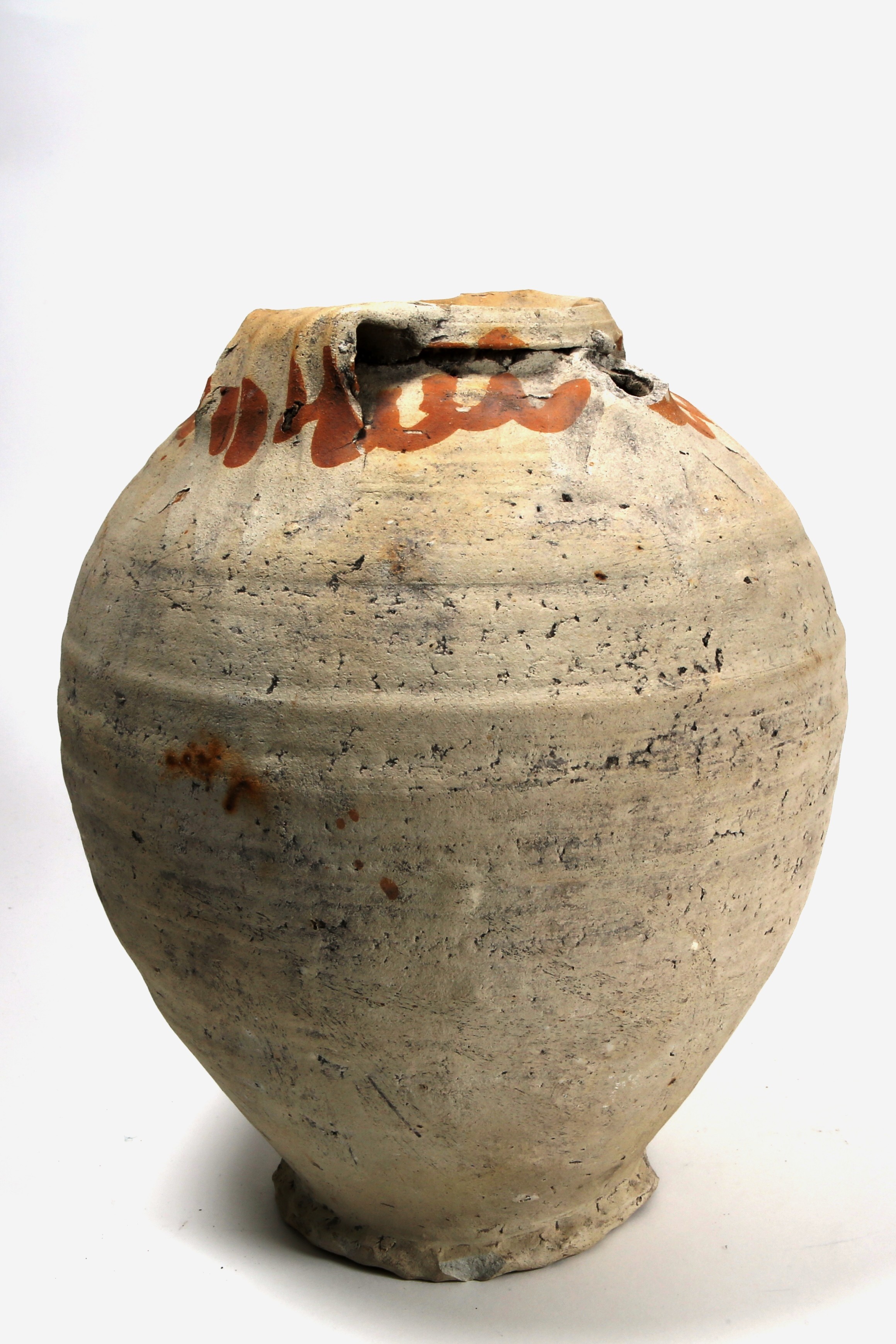 Foto van Pingsdorf geelwitbakkend:pot, bolvormig