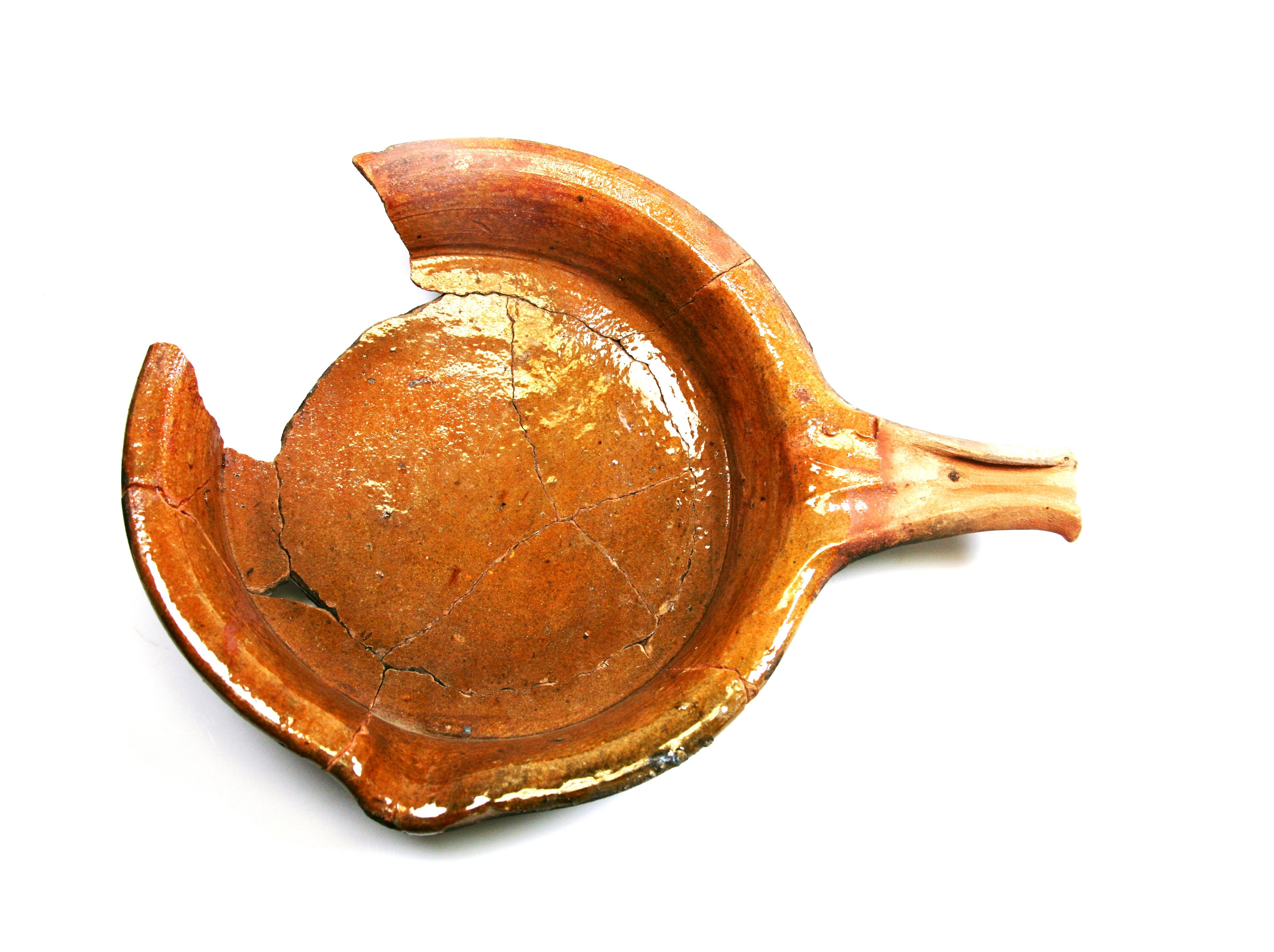 Nog een foto van  Roodbakkend geglazuurd:steelpan