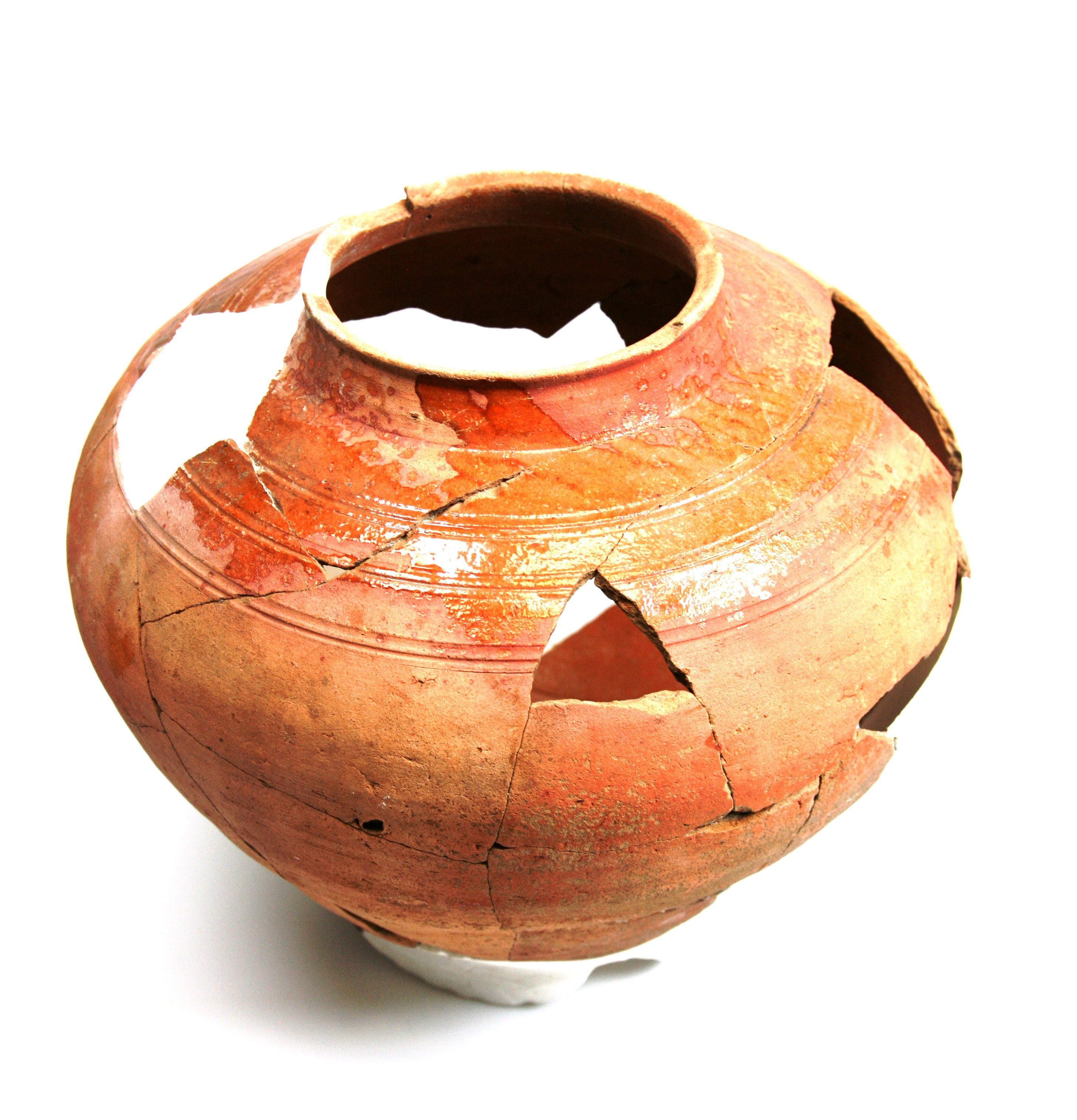 Nog een foto van  Roodbakkend (geglazuurd):pot, bolvormig