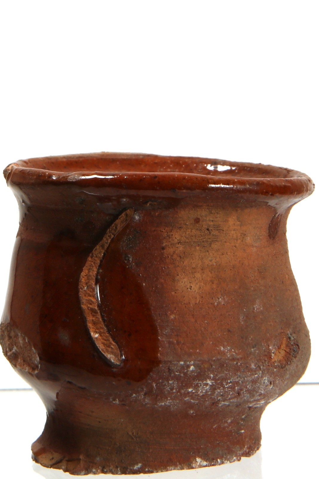 Foto van Roodbakkend geglazuurd:zalfpot