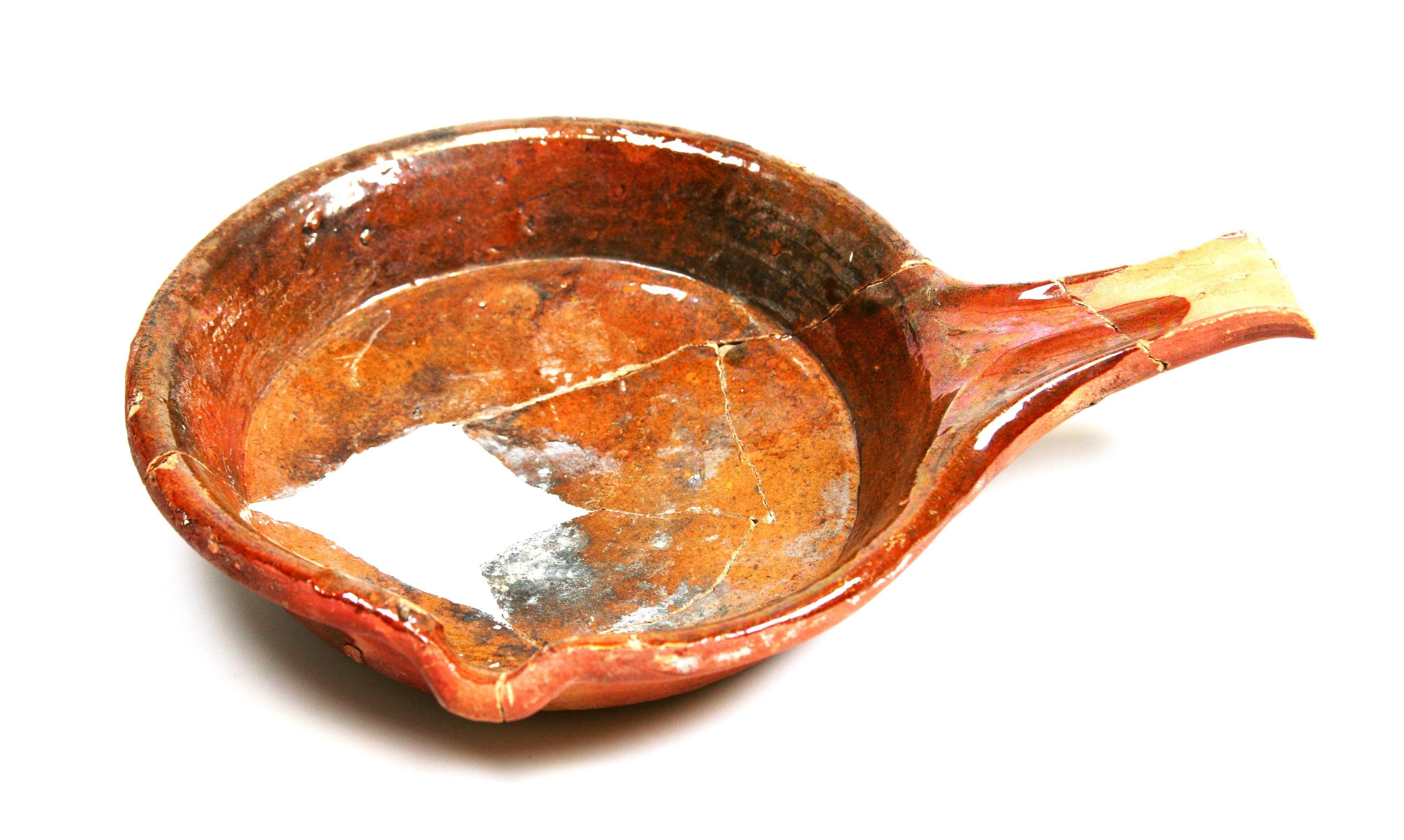 Nog een foto van  Roodbakkend geglazuurd:steelpan