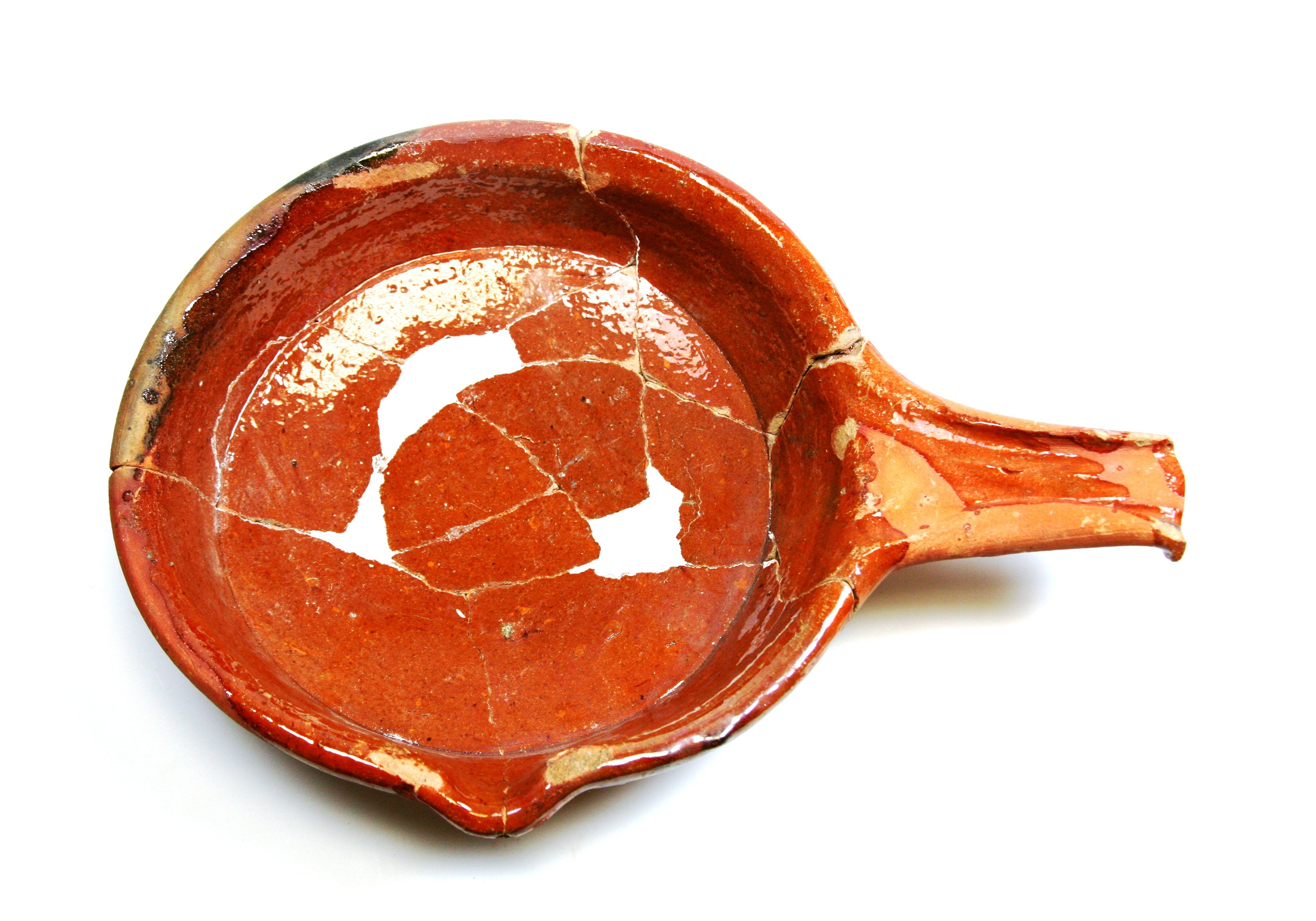 Nog een foto van  Roodbakkend geglazuurd:steelpan