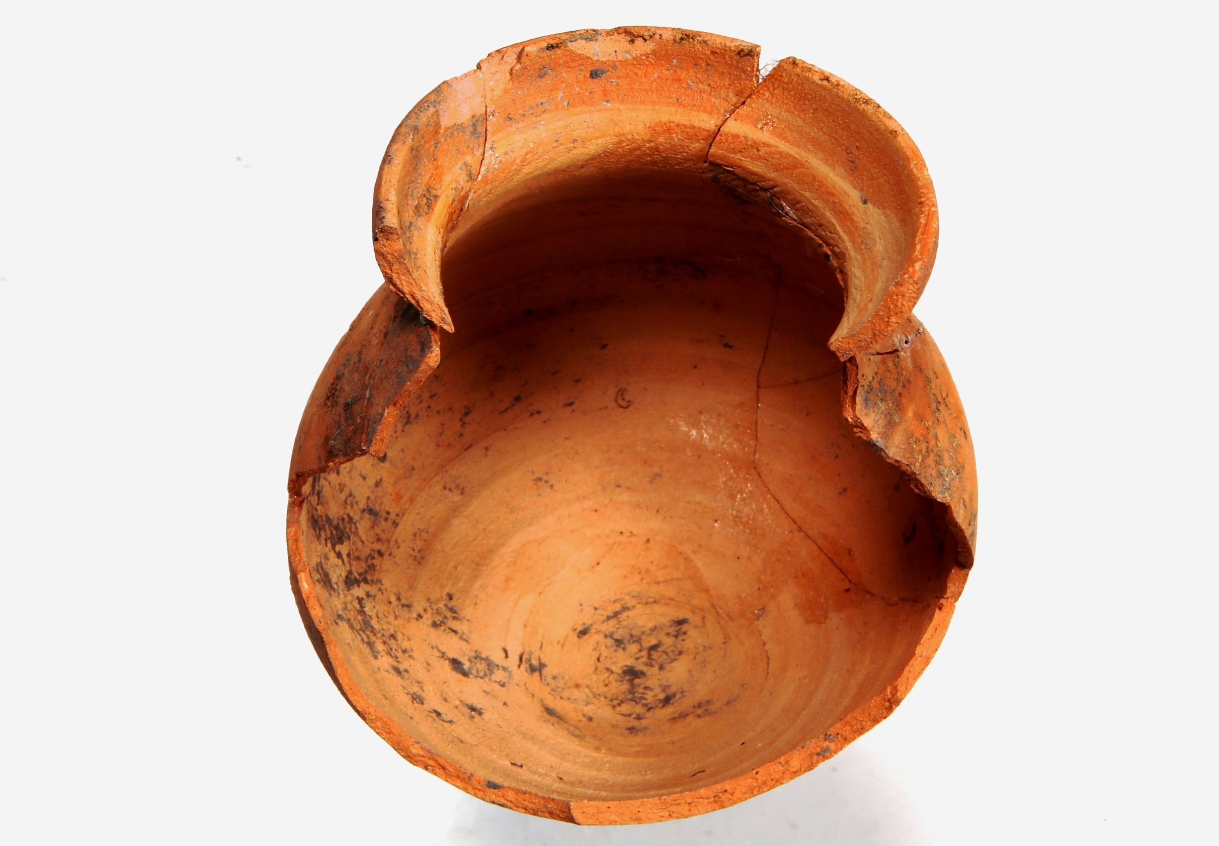 Nog een foto van  Roodbakkend (geglazuurd):pot, bolvormig