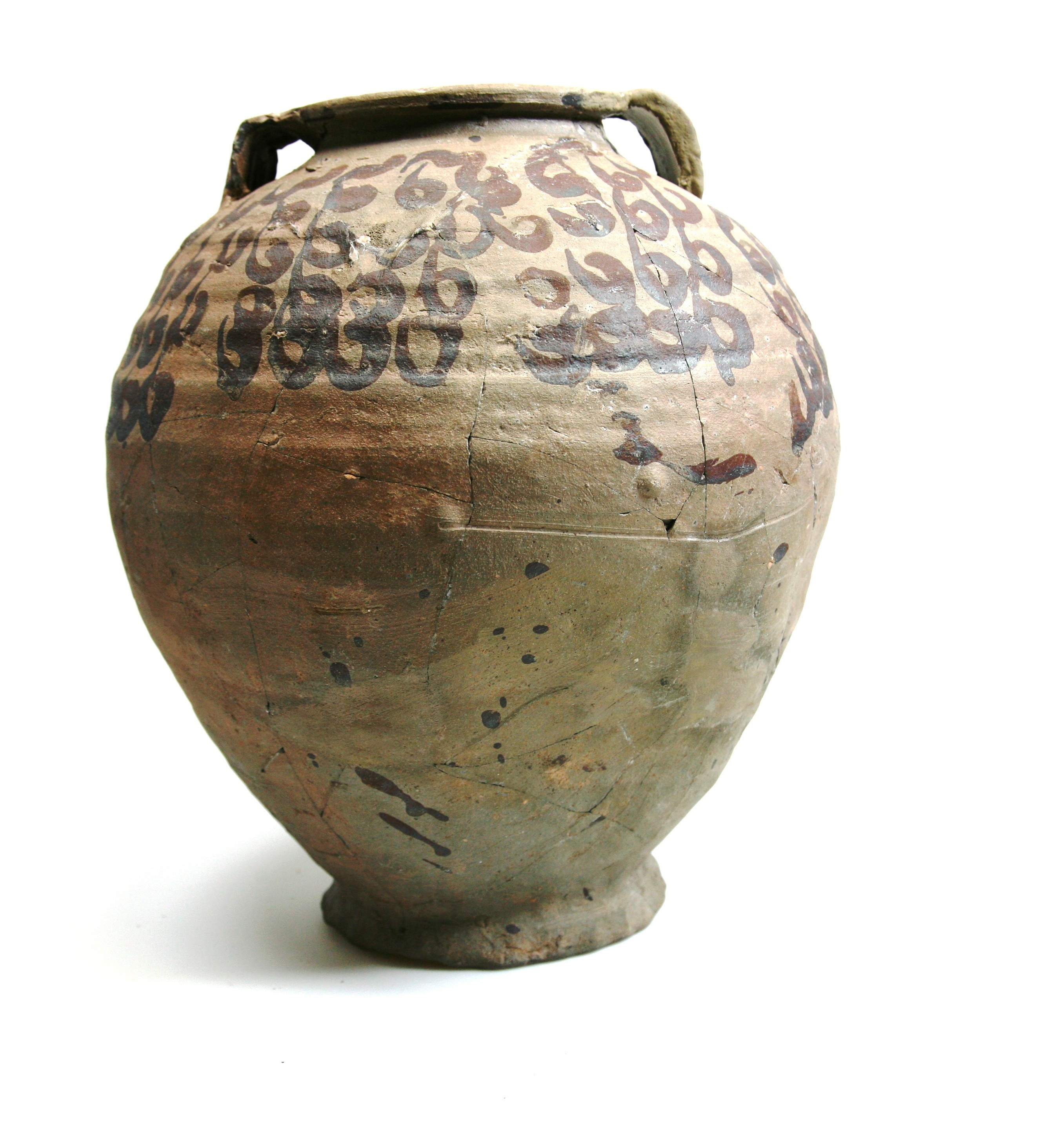 Nog een foto van  Pingsdorf geelwitbakkend:tuitpot