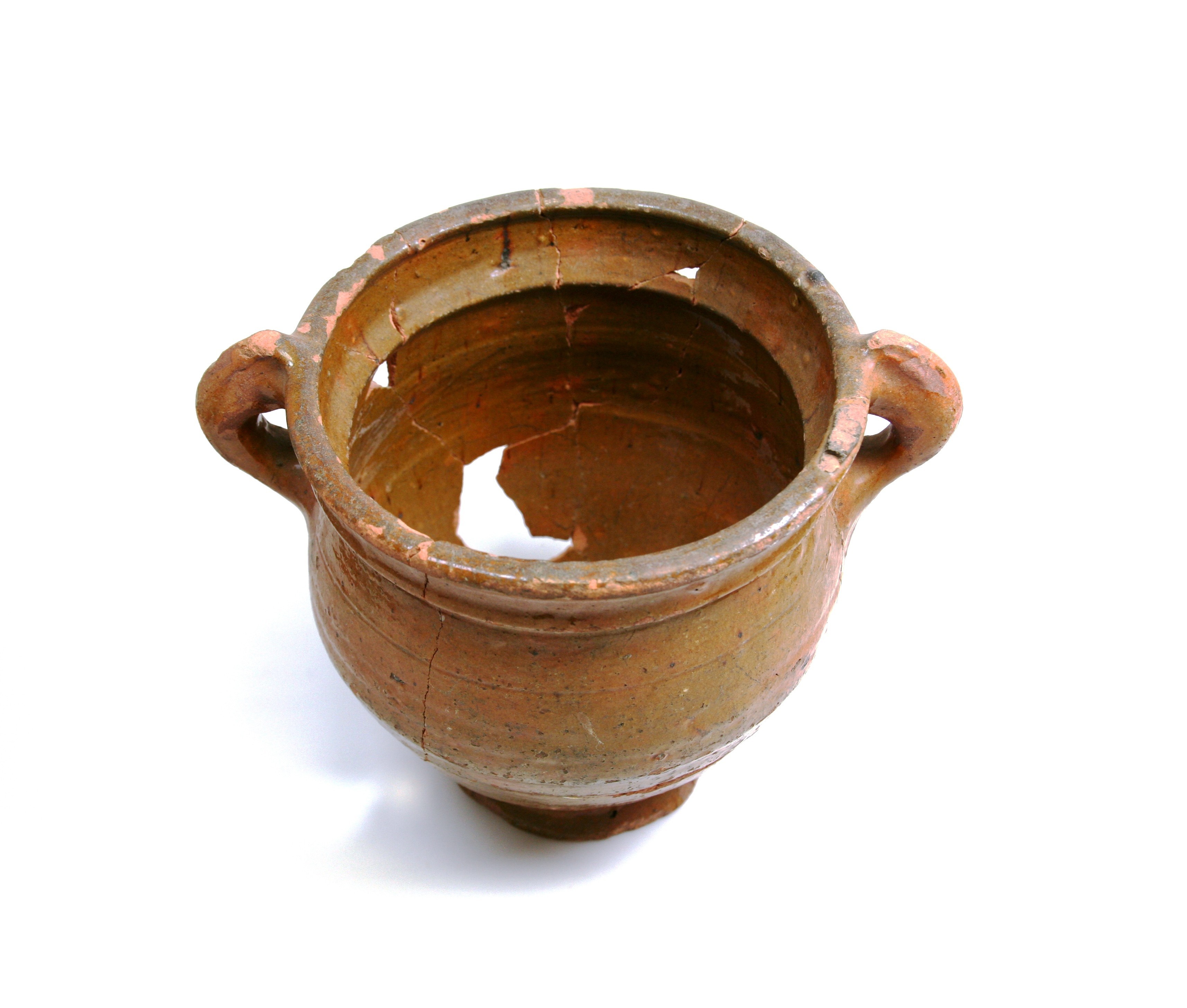 Nog een foto van  Roodbakkend (geglazuurd):pot, bolvormig