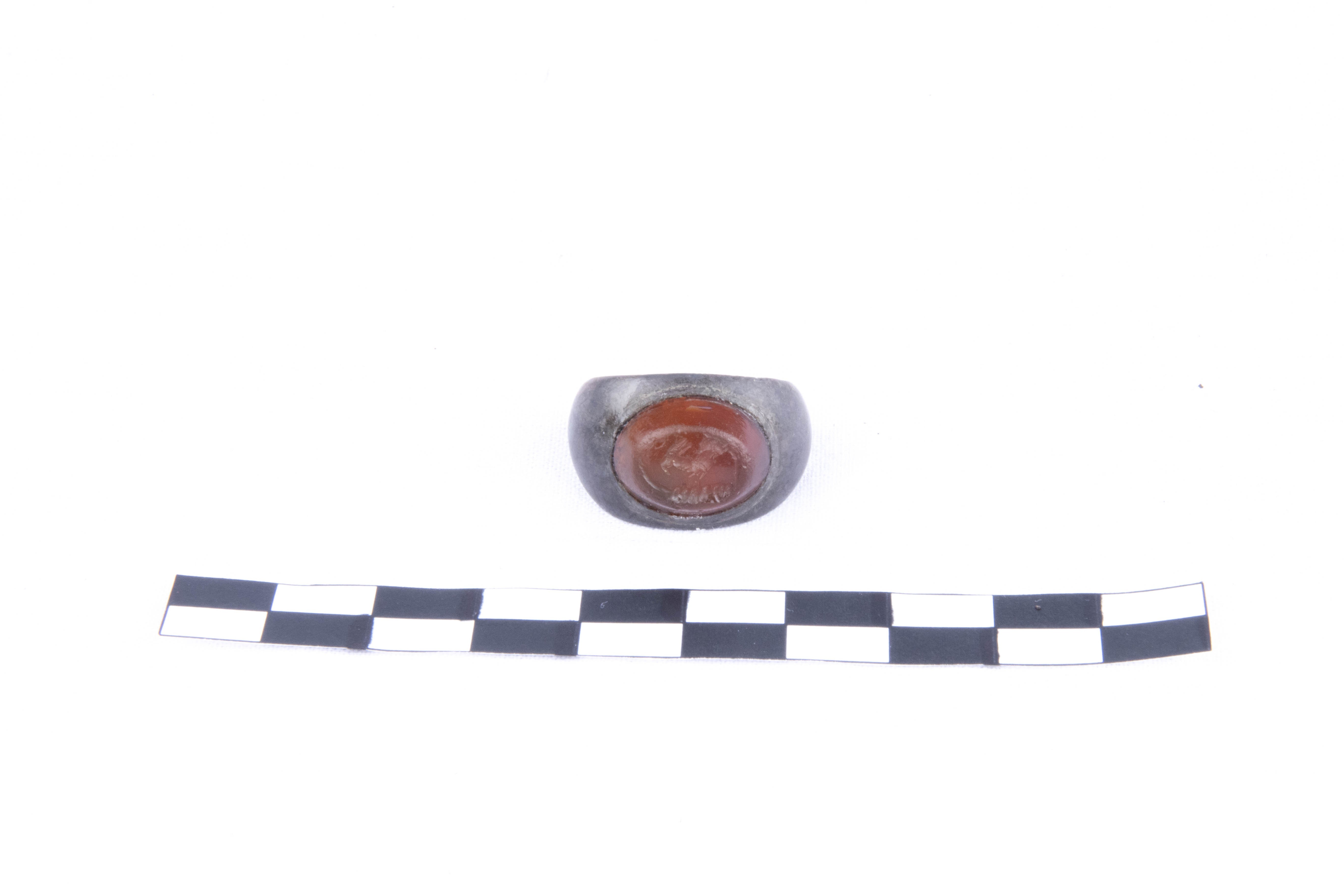 Foto van zegelring/ring met steen