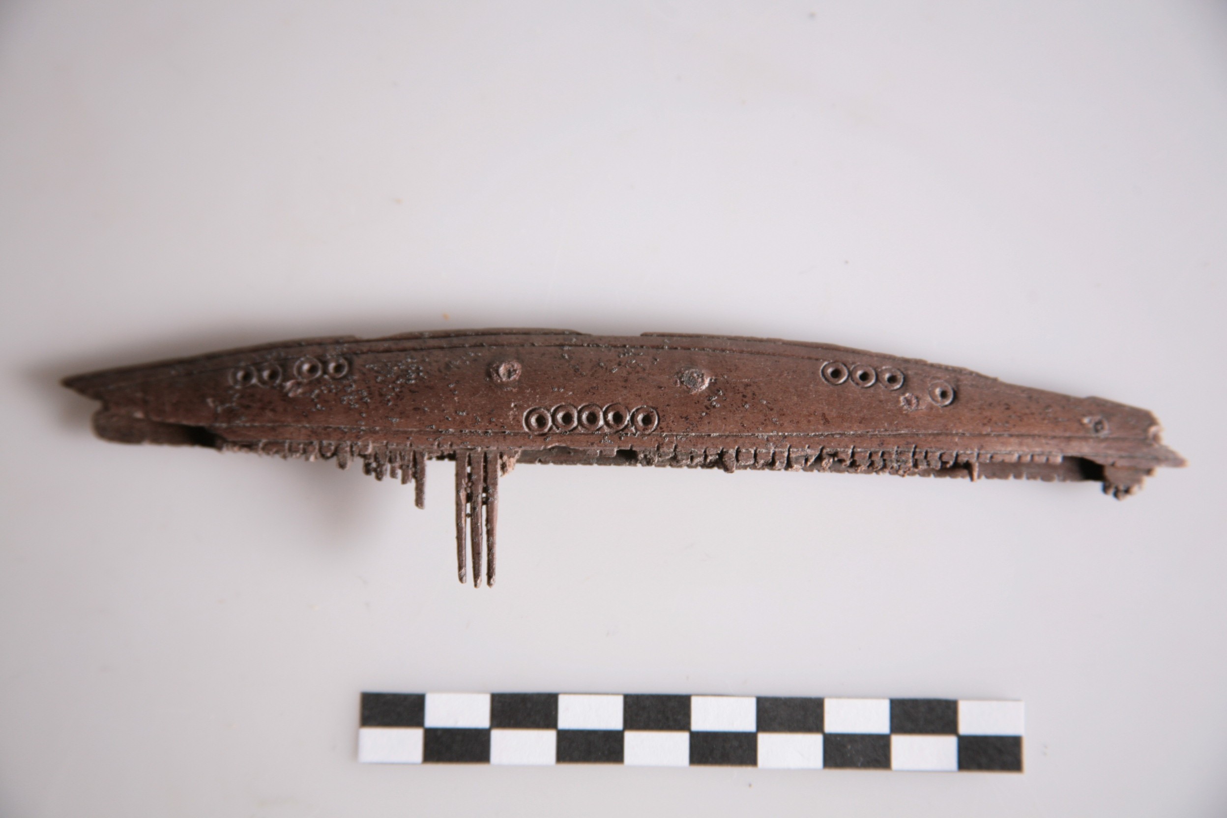 Nog een foto van  drielagen:eenzijdig getand