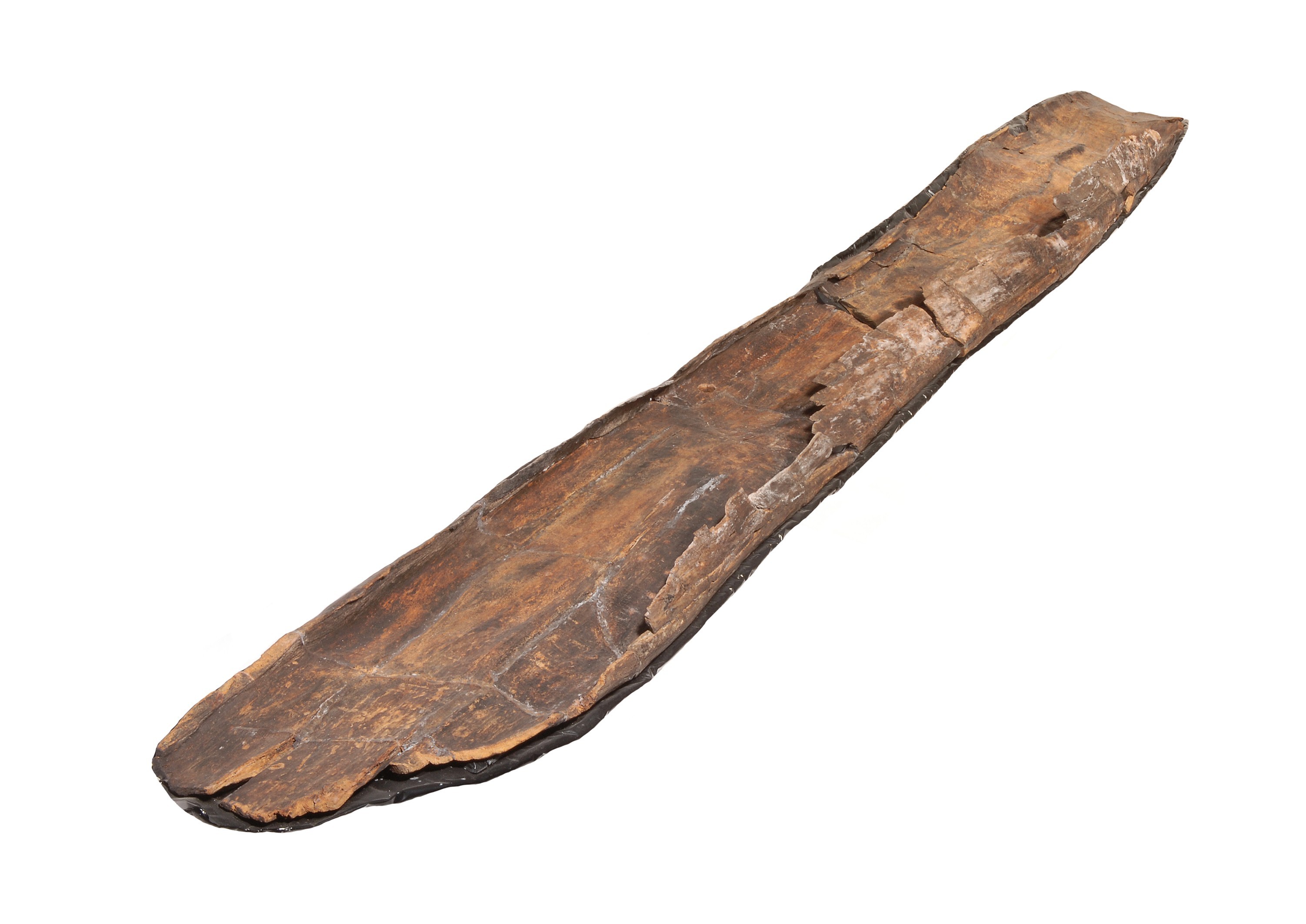 Nog een foto van  type boomstamboot/boomstamkano