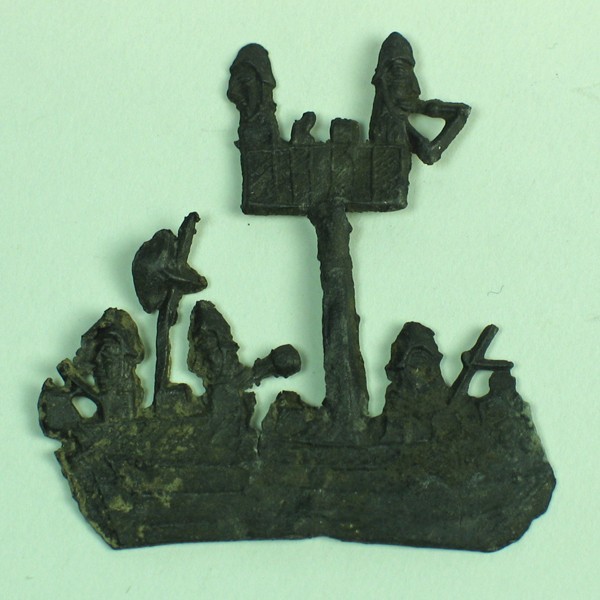 Foto van pelgrimsinsigne/pelgrimsteken