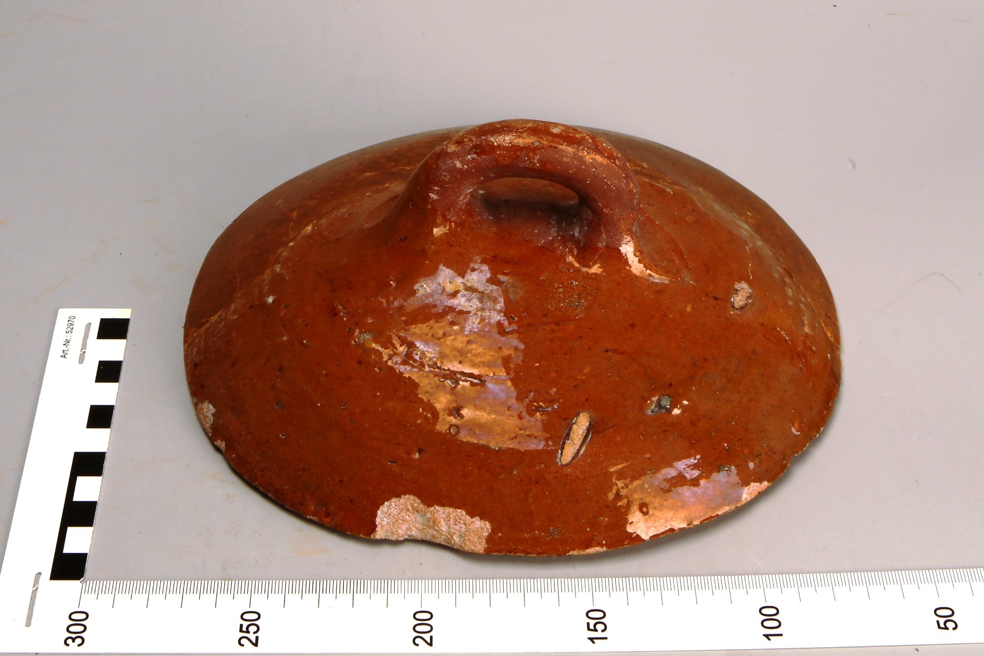 Foto van Roodbakkend (geglazuurd):deksel