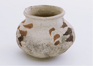 Foto van Pingsdorf geelwitbakkend:pot, bolvormig